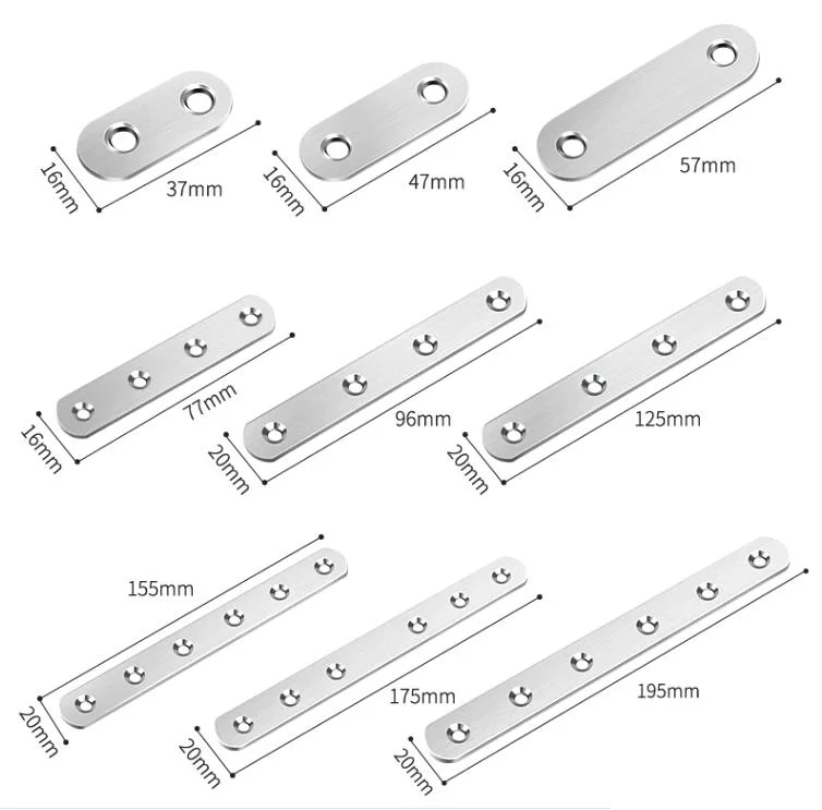 Flat Mending Repair Tie Plate Corner Brace Fixing for Furniture