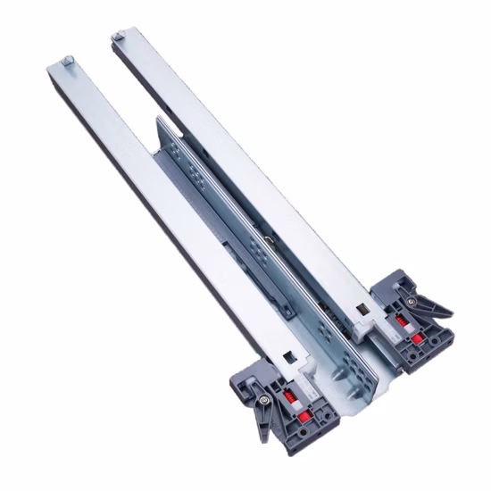 부드럽게 닫히는 완전 확장형 숨겨진 슬라이드