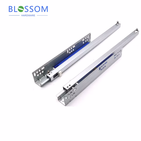 조정 가능한 핀이 있는 장착 슬라이드 숨겨진 슬라이드 아래 부분 확장 소프트 클로즈