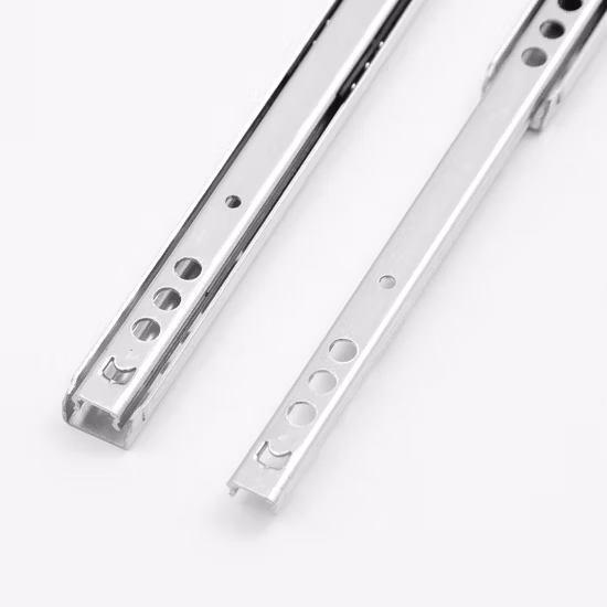 17 mm 캐비닛 양방향 부분 확장 텔레스코픽 서랍 볼 서랍 슬라이드